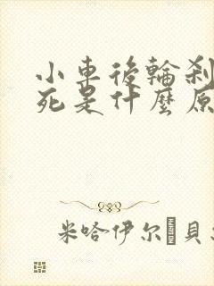 小车后轮刹车抱死是什么原因