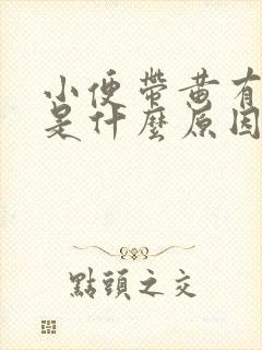 小便带黄有异味是什么原因