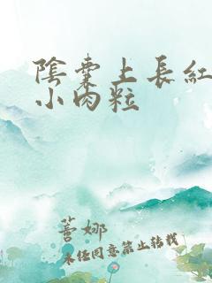 阴囊上长红色的小肉粒