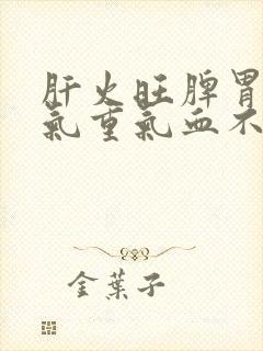 肝火旺脾胃虚湿气重气血不足怎么调理