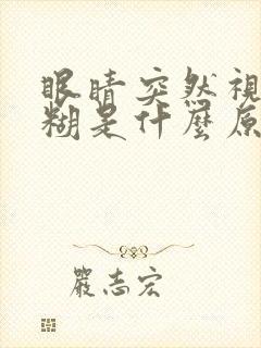 眼睛突然视力模糊是什么原因