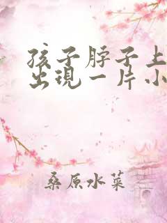 孩子脖子上突然出现一片小疙瘩