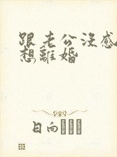 跟老公没感情了想离婚