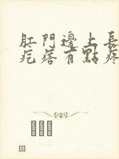 肛门边上长个硬疙瘩有点疼