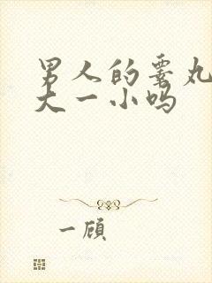 男人的睾丸是一大一小吗