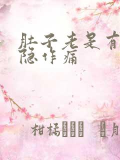 肚子老是有点隐隐作痛