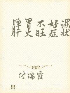 脾胃不好湿气重肝火旺症状