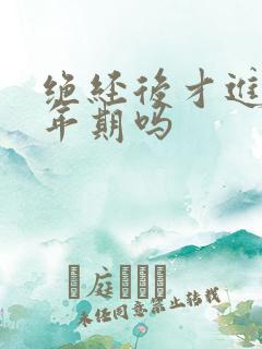 绝经后才进入更年期吗