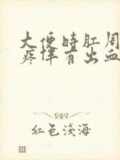 大便时肛周撕裂疼伴有出血