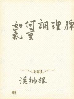 如何调理脾胃湿气重