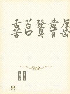 舌苔发黄厚腻口苦口臭有齿痕