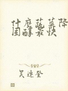 什么蔬菜降低胆固醇最快