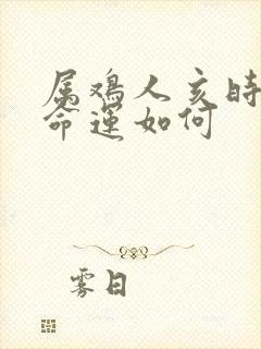 属鸡人亥时出生命运如何