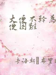 大便不干为啥排便困难