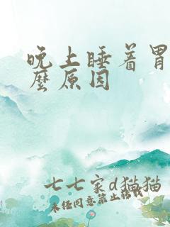 晚上睡着胃疼什么原因