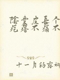 阴囊皮长个小硬疙瘩不痛不痒