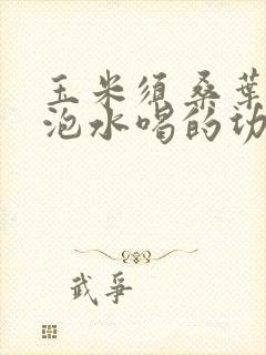 玉米须桑叶一起泡水喝的功效