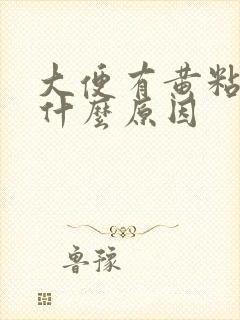 大便有黄粘液是什么原因