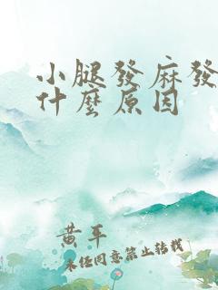 小腿发麻发木是什么原因