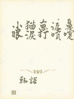 小猫崽流鼻涕流眼泪打喷嚏是怎么回事