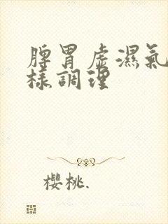 脾胃虚湿气重怎样调理