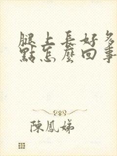 腿上长好多红点点怎么回事