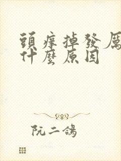 头痒掉发厉害是什么原因