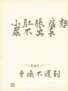 小肚胀痛想尿又尿不出来