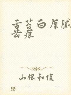 舌苔白厚腻 有齿痕