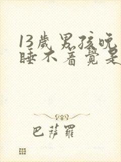 13岁男孩晚上睡不着觉是什么原因