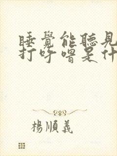 睡觉能听见自己打呼噜是什么原因