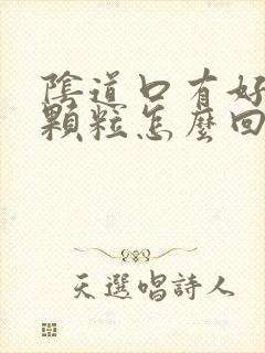 阴道口有好多小颗粒怎么回事