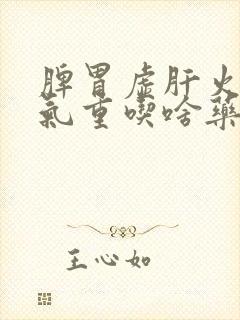 脾胃虚肝火旺湿气重吃啥药