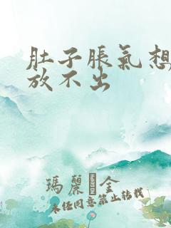 肚子胀气想放屁放不出