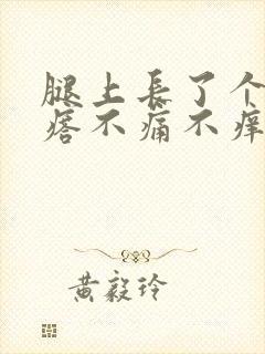 腿上长了个小疙瘩不痛不痒硬硬的