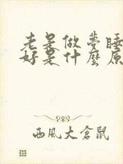 老是做梦睡眠不好是什么原因