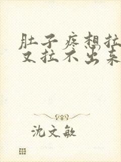 肚子疼想拉大便又拉不出来是什么原因