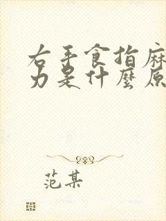 右手食指麻木无力是什么原因