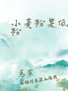 小麦粉是低筋面粉