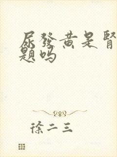 尿发黄是肾的问题吗