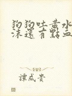 狗狗吐黄水带泡沫还有点血