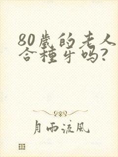 80岁的老人适合种牙吗?