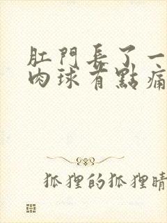 肛门长了一个小肉球有点痛