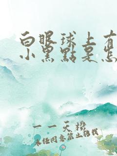 白眼球上有一个小黑点是怎么回事