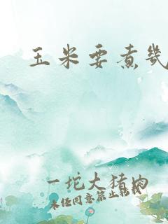 玉米要煮几分钟