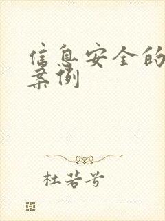 信息安全的典型案例