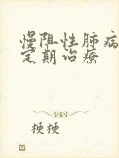 慢阻性肺病的稳定期治疗