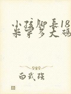 小孩脚长18厘米穿多大码