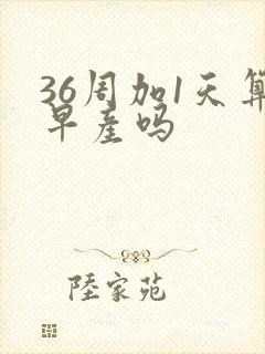 36周加1天算早产吗