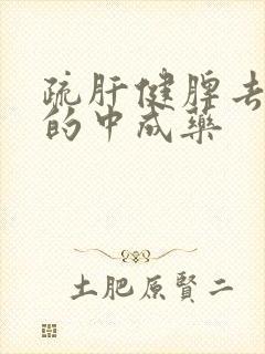 疏肝健脾去湿气的中成药